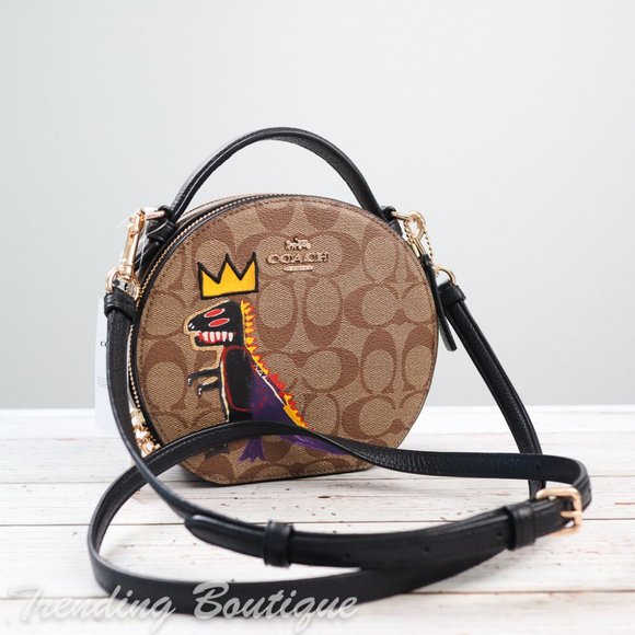 NWT Coach X Jean-Michel Basquiat C5658 Canteen Crossbody In Signature Canvas - Picture 3 of 12